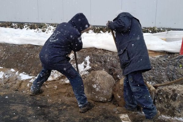 Einsatz im Frühjahr mit Schneeregen